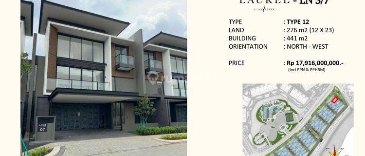 Laurel At Navapark Bsd Type 12 Lokasi Sangat Premium Akses Mudah 1
