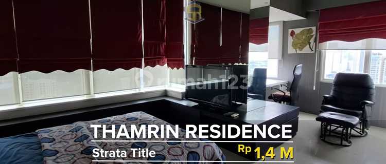APARTEMEN Thamrin Residence FULLY FURNISHED TINGGAL BAWA KOPER AJA 1