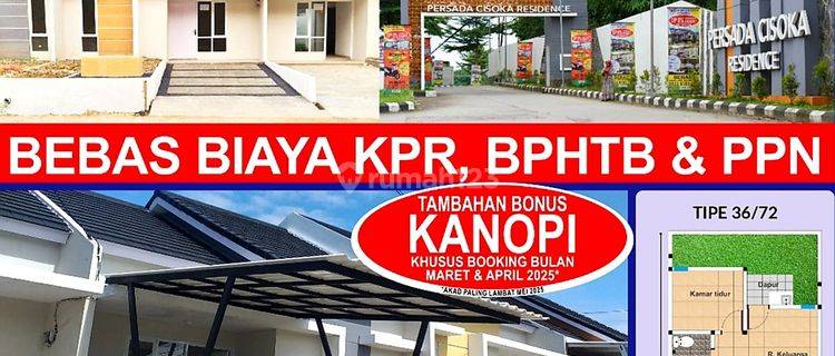 Promo DP 0% Rumah Subsidi Paling Keren Persada Cisoka Residence 1