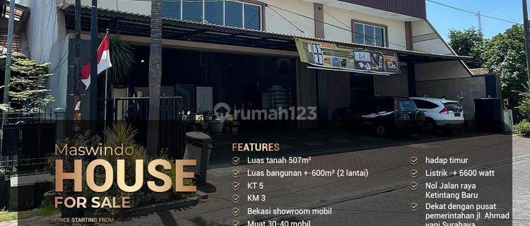 Ruko 2,5lt di pusat kota Surabaya 1