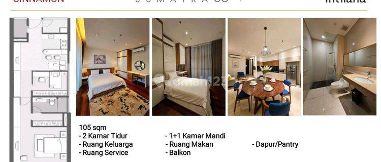 Unit Apartemen Baru Sumatra 36 2 2 Kamar Tidur Furnished 1