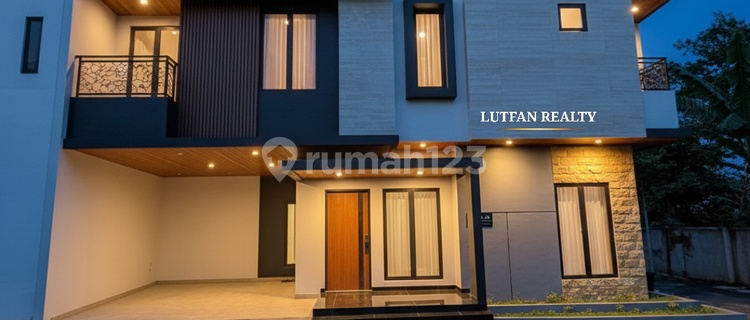 Rumah Modern Kontemporer Dalam Cluster 2.5 Lantai 1