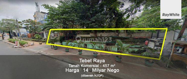 Tanah Komersial Tebet Raya dibawah NJOP 1