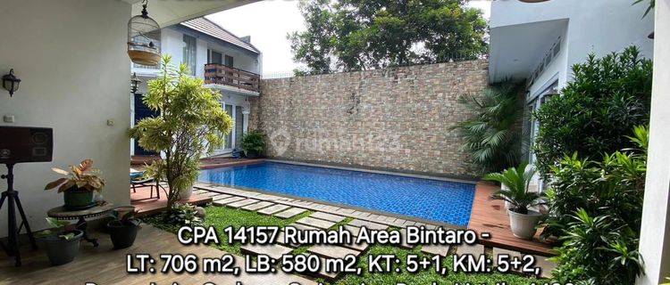 14157 - Rumah Mewah di Puri palem bintaro SHM Bagus Ada Pool Siap Huni 1