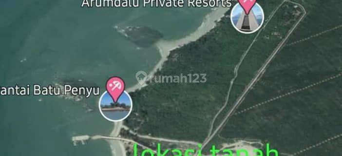 Tanah Pinggir Pantai Dekat Aramdalu Private Resort Belitung 1