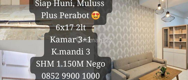 Rumah Cantik, Siap Huni Plus Perabotan.. Kinclong Dan Mulus Spt Anda  1