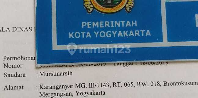 Rumah dan Tanah Kavling di Kota Jogja dekat Masjid Jogokariyan 1