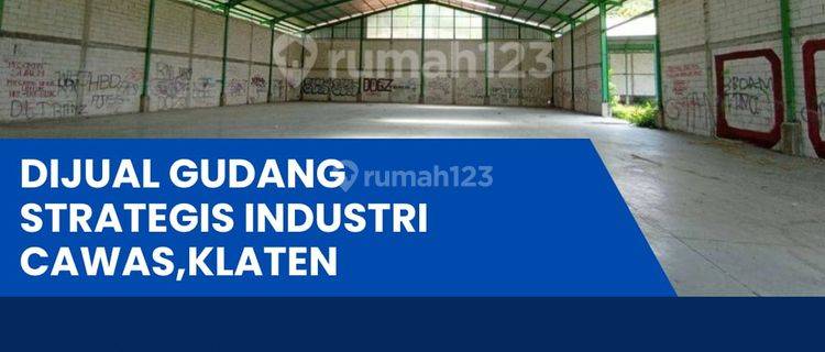 Dijual gudang lokasi cawas klaten luas 10205m BU! 1