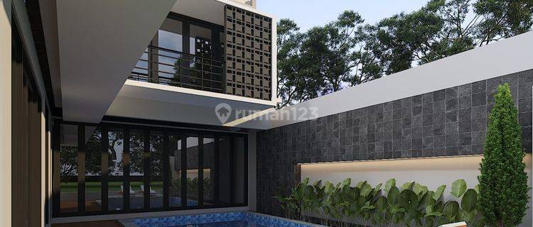 Leasehold 28 Years Villa 3BR Walk Distance to Famous Brunch Club and Berawa Beach  Canggu Bali 1