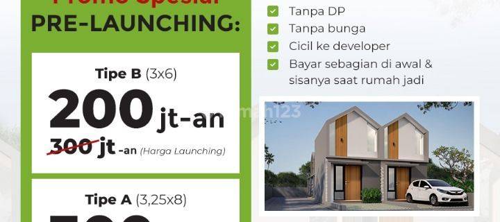 Rumah 2 lantai termurah di surabaya barat harga 300 jt'an  1