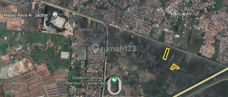 Sawah luas 1,3ha dekat stasion KCIC, masjid Al-jabar di cimekar, cibiru 1