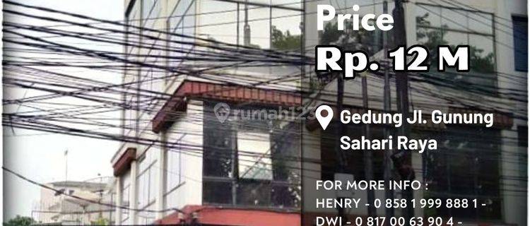 Turun Harga Gedung 4 Lt. Sekitar Gunung Sahari Cocok Unt Kantor 1