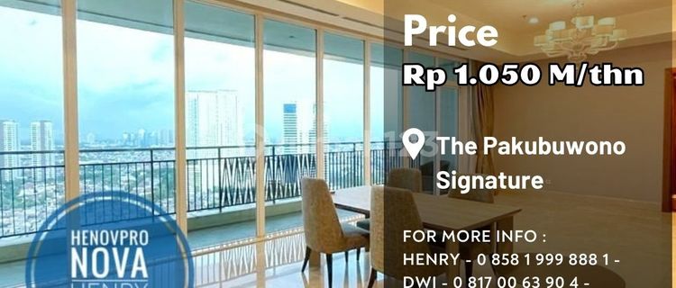 Pakubuwono Signature 4br+1 Study Luxury Unit High Floor City View 1