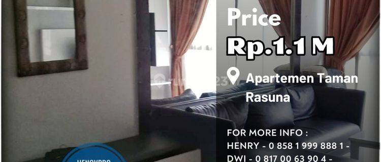 Turun Harga Dibawah Njop Taman Rasuna Unit 2+1BR  1