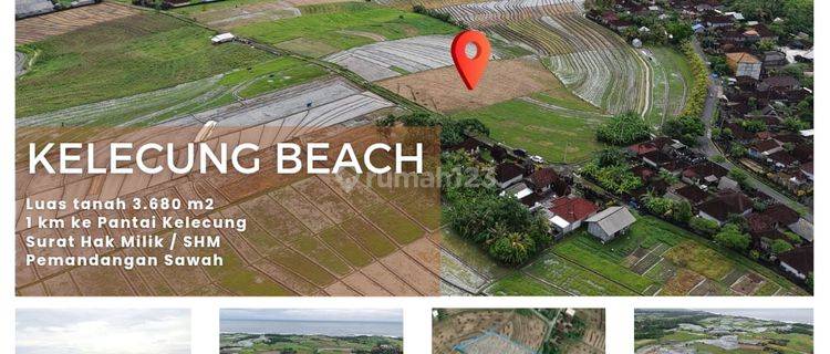 Tanah Pantai Kelacung Di Tabanan Dengan Pemandangan Laut 1