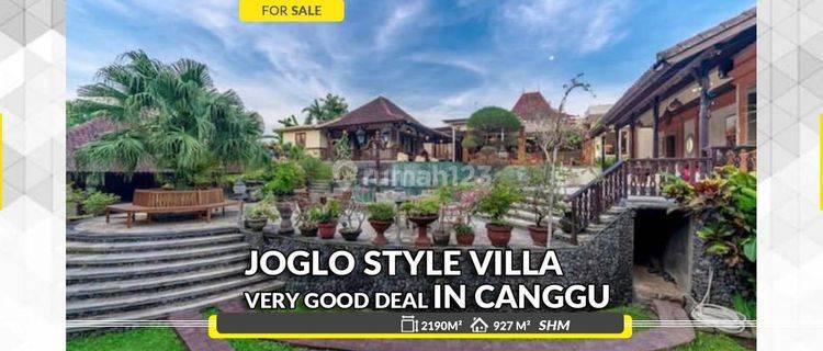 very good deal Beautiful Joglo Style Villa For Sale in Canggu 1