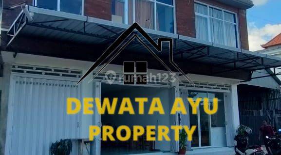 2 Unit 3 Floor Shophouse Land 260M2 On Munggu Main Road Rice Field View 1