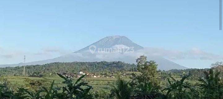 For sale land beautiful  view to Ricefield  and mountain  agung 1