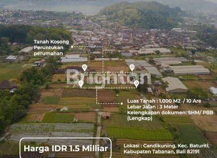 Tanah Area Baturiti Tabanan Akses Mudah dan Strategis 1