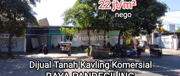 Tanah Kavling Komersial Raya Pandegiling Surabaya 22Jt 1