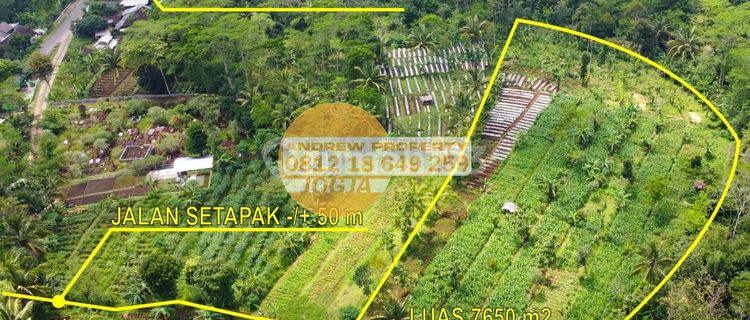Jual Tanah Kranggan Temanggung Harga Bu 1