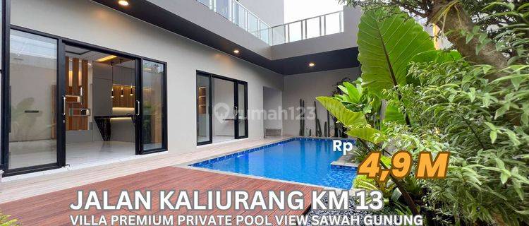 Jual Villa Premium View Gunung Sawah Kolam Renang  1