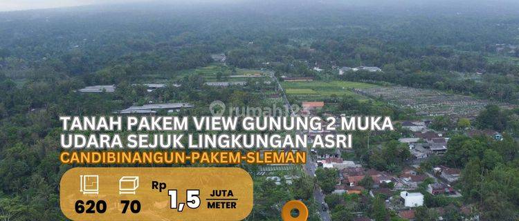 Jual Tanah Pakem View Gunung Udara Sejuk Lingkungan Asri 1