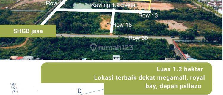 Di Jual Lahan 1,2 Heaktare  Dekat Pelabuhan Batam Center   1