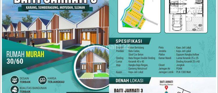 Rumah Subsidi Plus Murah Di Moyudan Sleman 1