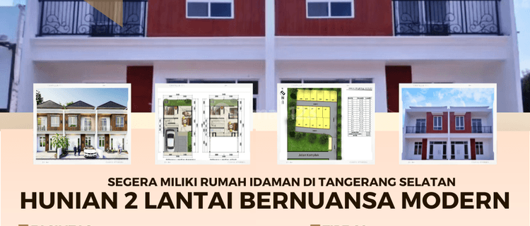 Rumah 2 Lantai Lokasi Strategis Dp Suka Suka 1