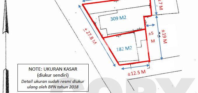 Rumah Hitung Tanah Cocok Dibangun Untuk Gudang Atau Tempat Usaha 1