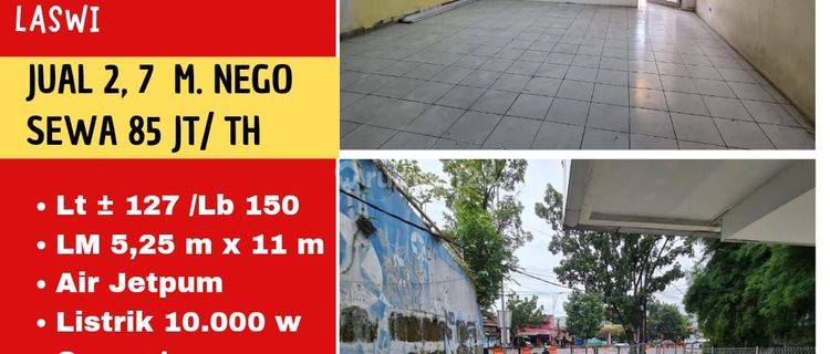 Dijual Cepat Ruko Laswi Mainroad Bandung  1