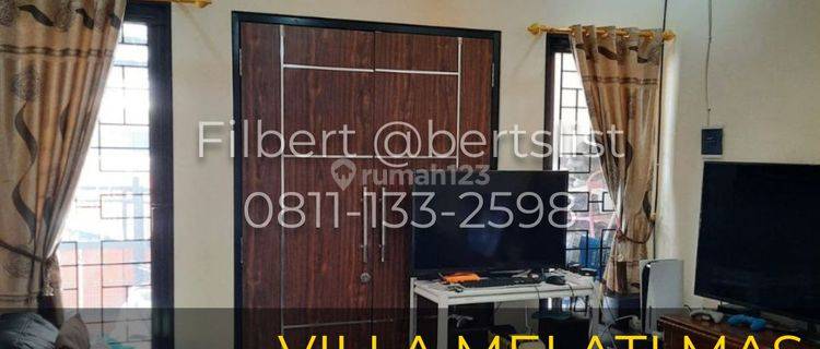 Dijual cepat Rumah 90m2 rapih FURNISHED di Melati Mas Serpong 1