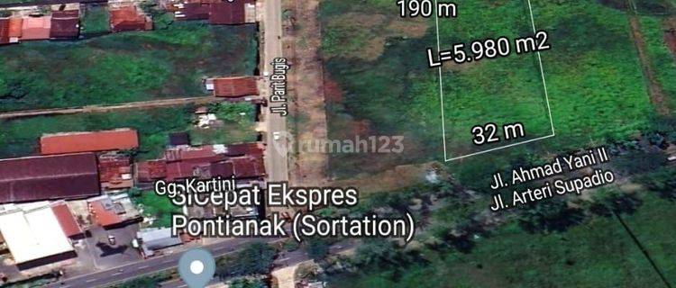 Tanah Pergudangan Lokasi Strategis Dekat Bandara Supadio 1