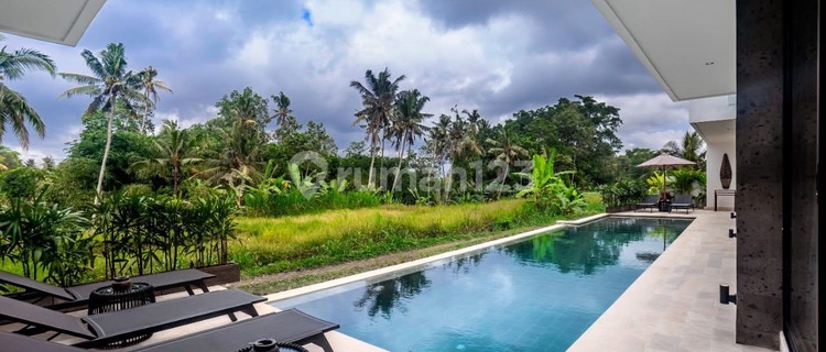 Dikontrakkan Villa Modern Ricefield View Area Ubud Central 1