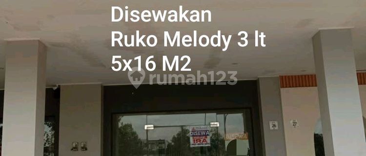 3-Storey Shop House in Melody 1, Gading Serpong Available for Rent at Low Price 1