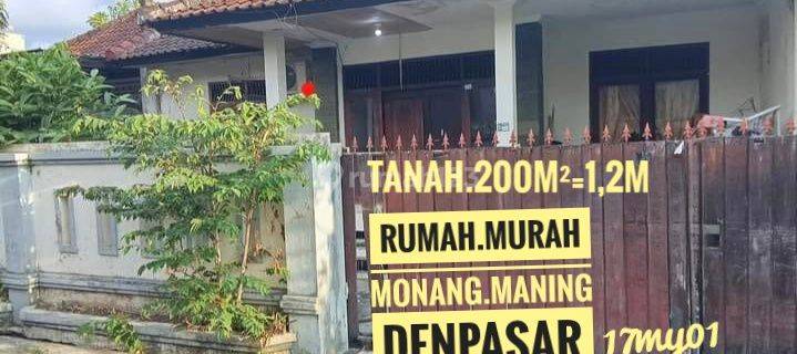 Jual Rumah Murah Tanah Luas Monang Maning Denpasar Bali 1