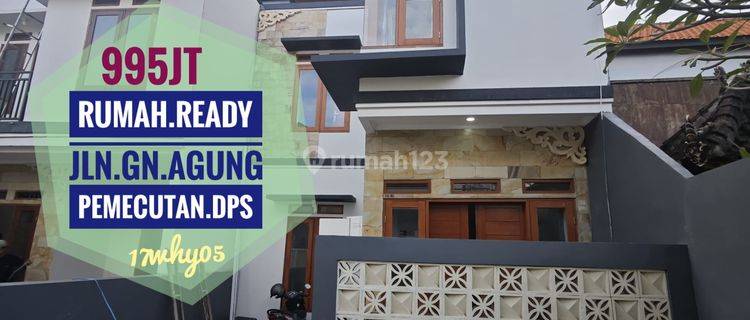 Jual Rumah Ready Baru Tingkat 3 Kamar Gn Agung Pemecutan Denpasar Bali 1