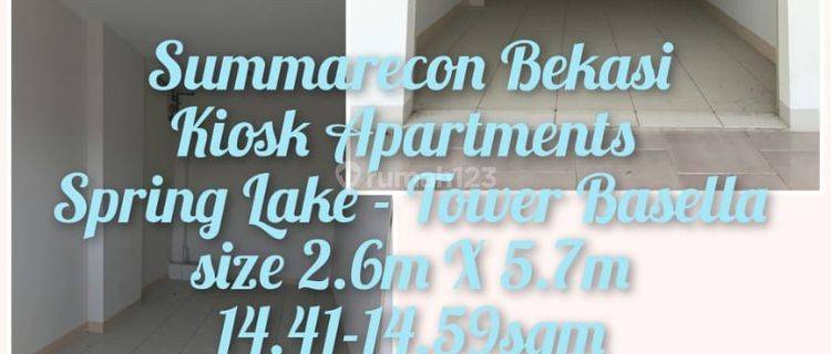 Dijual Kios Cuan di Apartemen The Summarecon Bekasi  1
