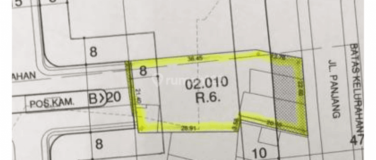 DISEWA LAHAN KOMERSIL 1100 M² JLN. PANJANG - KEBON JERUK 1