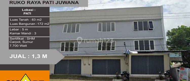 Ruko Raya Pati Juwana 3 Lantai Lb 172M SHM LEBAR 5m 1