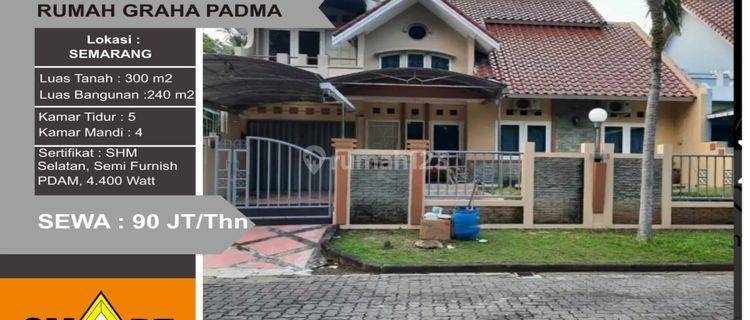  Rumah Semi Furnished Bagus 300 m2 SHM di Graha Padma SEMARANG 1