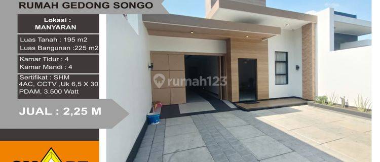  Rumah Bagus SHM 225 m2  di Manyaran SEMARANG 1