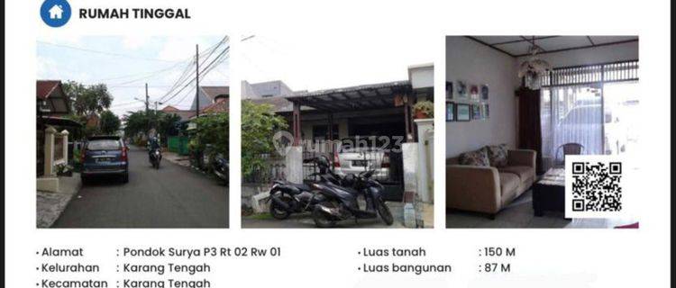 PROPERTY (CESSIE) PERUMAHAN PONDOK SURYA KARANG TENGAH TANGERANG  1