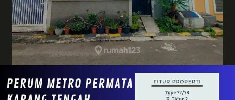 DIJUAL RUMAH DI PERUM METRO PERMATA KARANG TENGAH TANGERANG KOTA - VIA LELANG 1