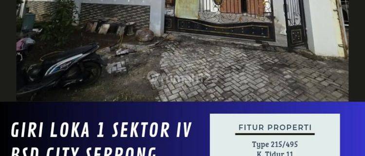 Dijual Rumah Di Giri Loka 1 Bsd Serpong Tangerang Selatan - Via Cessie
 1