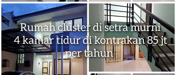 Rumah cluster dijual/ di kontrakan 2 lantai di setramurni 1