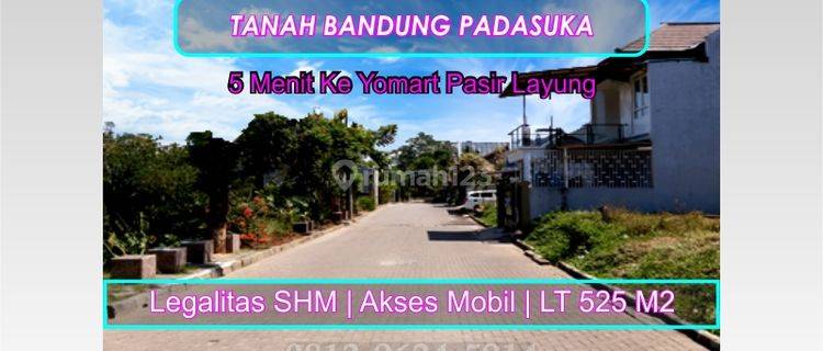 Tanah Murah Bandung Area Padasuka, SHM 525 m² 1