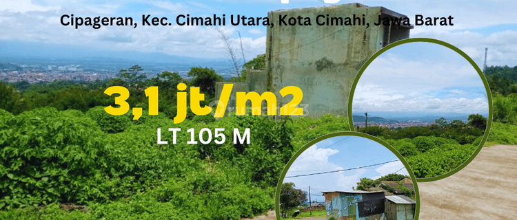 Murah Tanah Hook Cipageran Cimahi Legalitas SHM 1