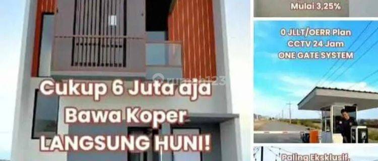 Rumah 2 Lantai 500 Jutaan Tanpa DP Di Tambak Cemandi Dekat MERR 1